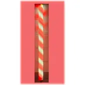 Xenon 5981 LED Leuchtstab "Zuckerstange"Ø38mm 1230mm 12 Volt Rot-Weiß
