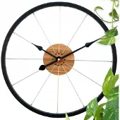 ModernClock Große Metall LOFT Fahrraduhr 42cm