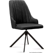 58 aufm Kessel Esszimmerstuhl drehbar (8er-Set) Denise 52x91x60 Schwarz/Anthrazit
