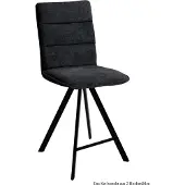 58 aufm Kessel Thekenstuhl (2er-Set) Deliane 47x109x60 Schwarz/Anthrazit