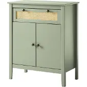 Home24 Kommode - Kiefer Massiv / Wiener Geflecht