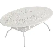 Inko Gartentisch Tisch Terrassentisch Alu-Guss weiß Form/Größe nach Wahl