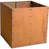 ESTEXO Hochbeet Pflanzbeet Edelrost 80x80x80 cm Pflanzkasten Blumenkasten Blumenbeet