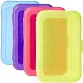 BundiGlassware Stiftebox, in verschiedenen Farben, 4 Stück, Mehrfarbig, Einfarbig