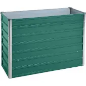 ESTEXO Metall Blumenbeet Hochbeet 100x40x77 cm Grün Pflanzbeet Gemüsebeet Pflanzkasten