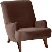 58 aufm Kessel Sessel Kajsa 71x80x101 Bezug Samtvelours Buche nussbaum/braun
