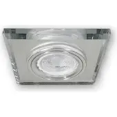 C-Light LED Glas Einbaustrahler 230V GU10 S1371WH 5,5W warmweiss
