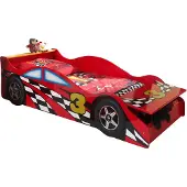 58 aufm Kessel Autobett Kalliope 175x78x48 Kinderbett Spielbett MDF Rot