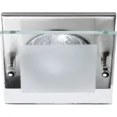 C-Light LED Spot 4-Eck mit Glas alu gebürstet 12V 3W neutralweiss