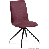 58 aufm Kessel Esszimmerstuhl (6er-Set) Desiri 47x92x60 Schwarz/Marsala