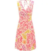 Ragwear Sommerkleid "Sommerkleid Aini Print", Damen, Gr. M, N-Gr, pink (pink combo), Obermaterial: 95% Viskose CV. 5% Elasthan EL., Kleider Sommerkleid