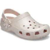 Crocs Pantoletten Classic Pearl Shine Clog T 212815 Rosa