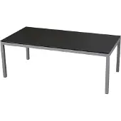 Inko Gartentisch Aluminium silber 160x90 cm Terrassentisch Tischplatte nach Wahl