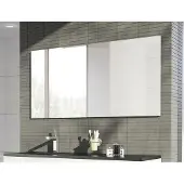 Sanox Badezimmer Kristallspiegel 160x60 cm rechteckig Steilfacette feuchtigkeitsbeständig