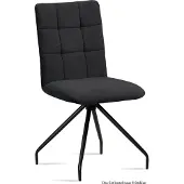 58 aufm Kessel Esszimmerstuhl (8er-Set) Devera 47x91x60 Schwarz/Anthrazit