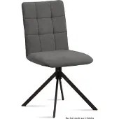 58 aufm Kessel Esszimmerstuhl (6er-Set) Drucy 47x91x60 Schwarz/Grau