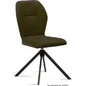 58 aufm Kessel Esszimmerstuhl drehbar (4er-Set) Denyse 51x92x60 Schwarz/Khaki