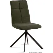 58 aufm Kessel Esszimmerstuhl (6er-Set) Drona 47x92x60 Schwarz/Khaki