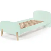58 aufm Kessel Einzelbett Karilynn 206x95x73 Kinderbett MDF+Massivholz mintgrün