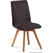 58 aufm Kessel Esszimmerstuhl (2er-Set) Dilga 47x92x60 Schwarz/Espresso