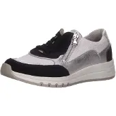Waldlaufer Schnürhalbschuhe in weiss/weiss kombi, Gr. 7.5