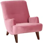 58 aufm Kessel Sessel Kajsa 71x80x101 Bezug Samtvelours Buche nussbaum/rosé