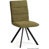 58 aufm Kessel Esszimmerstuhl drehbar (4er-Set) Devan 47x92x60 Schwarz/Olivgrün