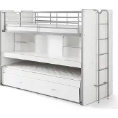 58 aufm Kessel Hochbett Kalinda 222x102x161 Holzwerkstoff+Metall Weiß