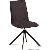 58 aufm Kessel Esszimmerstuhl drehbar (2er-Set) Deanne 47x92x60 Schwarz/Espresso