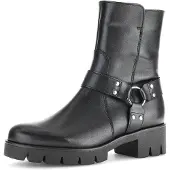 Gabor Bikerboots, Blockabsatz, Stiefelette, Boots mit Nieten besetzt