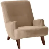 58 aufm Kessel Sessel Kajsa 71x80x101 Bezug Samtvelours Buche nussbaum/sand