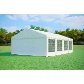 Pártystany-Jiín s.r.o. Partyzelt 5x8m - PVC Premium Feuerfest - Weiß
