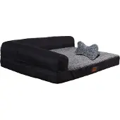 Raikou Hundebett Hundesofa Tierbett Anti Rutsch Grau Melange Gr. 100*80*9cm