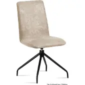 58 aufm Kessel Esszimmerstuhl drehbar (2er-Set) Divona 47x92x60 Schwarz/Natur