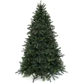 LAALU Weihnachtsbaum künstlich grün 3D Tanne Merlin 210 cm mit Ständer