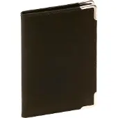 LEAS Scheckkartenhülle, Scheckkartenmappe Echt-Leder, schwarz Card-Collection