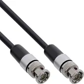 InLine BNC Videokabel, 12G-SDI, 4K60Hz, 75 Ohm, 1m