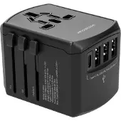 IMoshion Universalreiseadapter - USB-C & USB-A - Schwarz