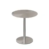 360Home Gastronomiemöbel Edelstahl Bar Cafe Gewerblicher Bistrotisch Runder Tisch 80x75cm【BXG-BY80】