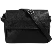 Samantha Look Umhängetasche "Damen echt Leder, Made in Italy", Damen, Gr. B/H/T: 22cm x 18cm x 10cm onesize, schwarz, Leder, unifarben, Taschen Umhängetasche, echt Leder, Made in Italy
