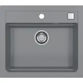 Alveus GRANITAL Spüle ATROX 30 in CONCRETE mit Pop-up-Siphon / Granitspüle