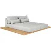 Suns Aspen Daybed Teak/Quick dry foarm Sonnenschutzstoff