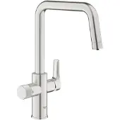 GROHE 30595DC0, Standard, Stahl, Hebelgriffe, Einzelbild, Super steel, 3/8"