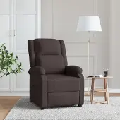 vidaXL CLORIS Loungesessel Relaxsessel Wohnzimmersessel Dunkelbraun Stoff, 23,25 kg
