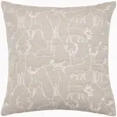 PAD Dekokissen "WILD DEER", beige, B:60cm H:2cm L:60cm, Obermaterial: 75% Polyester, 25% Baumwolle, Dekokissen_Sitzkissen_Kissenhüllen, Dekokissen, made in europe