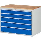 RAU Schubladenschrank Buche-Top und 5 x Schubl.-XXL 2x120 2x150 1x180mm