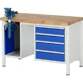 RAU Werkbank Serie 8185, B 1250 x T 700 x H 840 mm