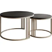 Lookway Couchtisch LORI 2in1 KASCHMIR MAT, Schwarz matt
