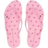 Tommy Hilfiger Zehentrenner Repeat Logo Platform FW0FW09199 Rosa