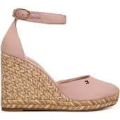 Tommy Hilfiger Espadrilles Flag High Wedge Espad Closed Toe FW0FW09225 Rosa